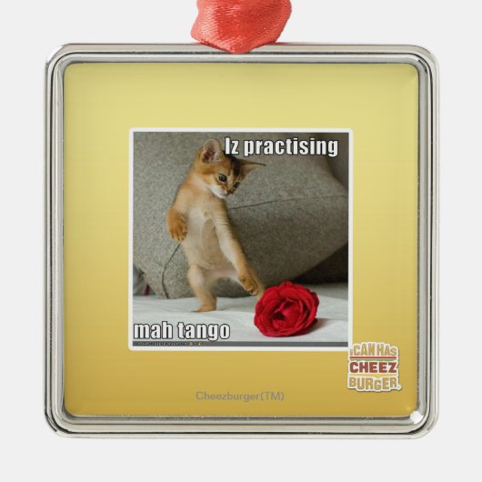 Iz die mah tango oefent metalen ornament (Voorkant)