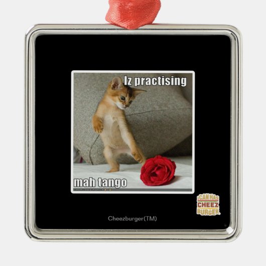 Iz die mah tango oefent metalen ornament (Voorkant)