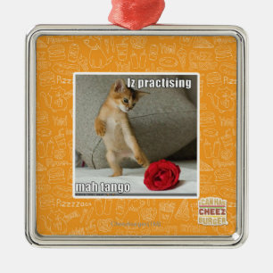 Iz die mah tango oefent metalen ornament