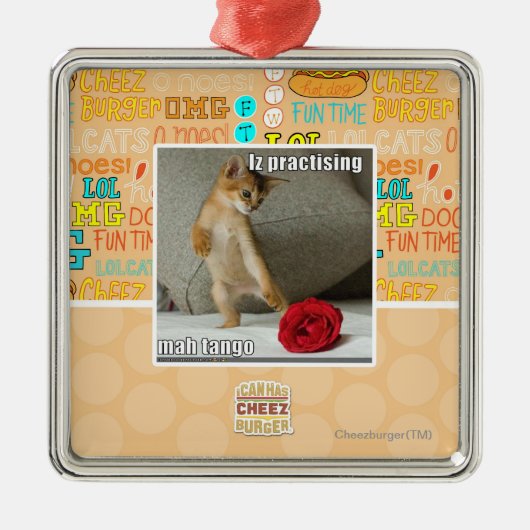 Iz die mah tango oefent metalen ornament (Voorkant)