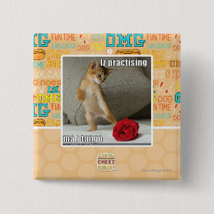 Iz die mah tango oefent vierkante button 5,1 cm