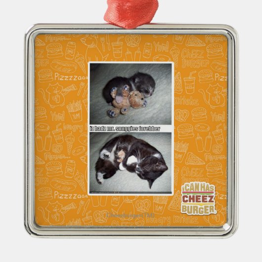 iz hadz de heer . snuggies forebber metalen ornament (Voorkant)