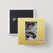 iz hadz de heer . snuggies forebber vierkante button 5,1 cm (Voorkant /achterkant)