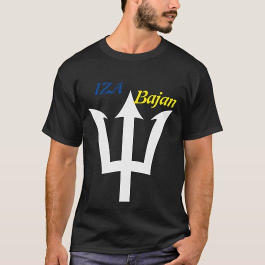 IZA Bajan, Barbados T-shirt (Voorkant)