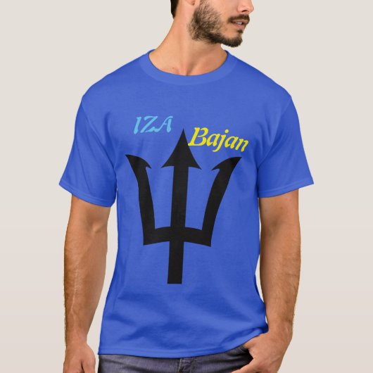 IZA Bajan, Barbados T-shirt (Voorkant)