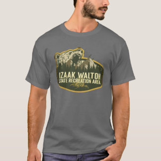 Izaak Walton State Recreation Area Alaska Retro Ba T-shirt