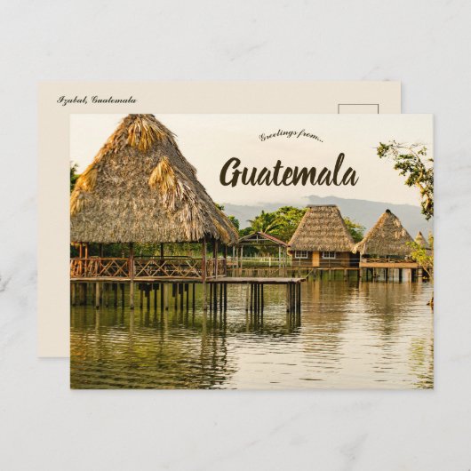 Izabala Guatemala Briefkaart (Voorkant / Achterkant)
