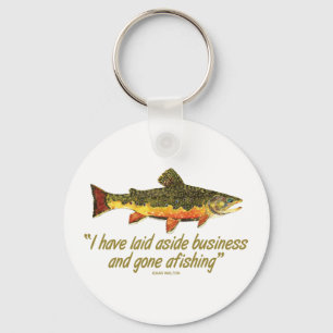 Izak Walton Vist Quote Sleutelhanger
