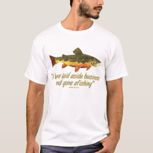Izak Walton Vist Quote T-shirt