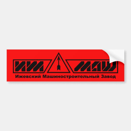IZHMASH-bumpersticker Bumpersticker (Voorkant)