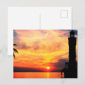 Izmir Clock Tower Sunset Feestdagenkaart (Voorkant / Achterkant)