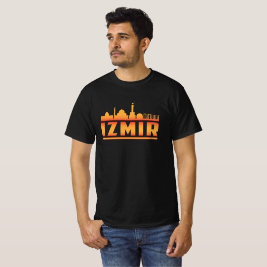 Izmir Turkey City Skyline Cityscape Funny Gift T-shirt (Voorkant volledig)