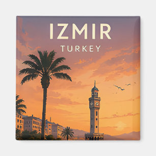 🌅 Izmir Turkije Klokkentoren En Zeezicht Magneet