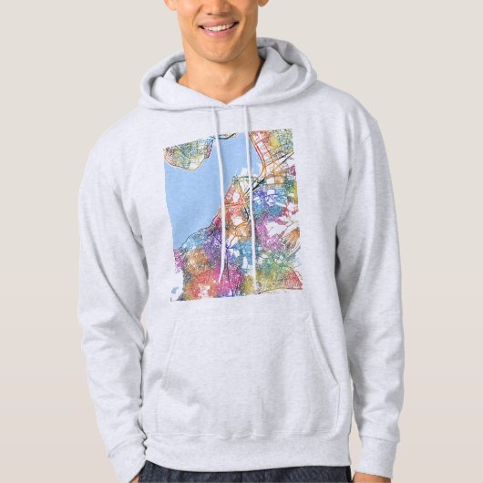 İzmir Türkiye City Map Hoodie (Voorkant)