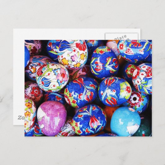 Iznik Design Ceramic Eggs Briefkaart (Voorkant / Achterkant)