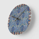 Iznik Floral Etnische Tribale Turks Mosaic Pottery Ronde Klok (Hoek)