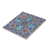 Iznik Floral Etnische Tribale Turks Mosaic Pottery Tegeltje (Zijkant)