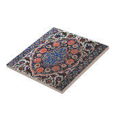 Iznik Floral Etnische Tribale Turks Mosaic Pottery Tegeltje (Zijkant)