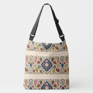 Iznik Granaatappel Ottomaanse Bloemmotieven Crossbody Tas
