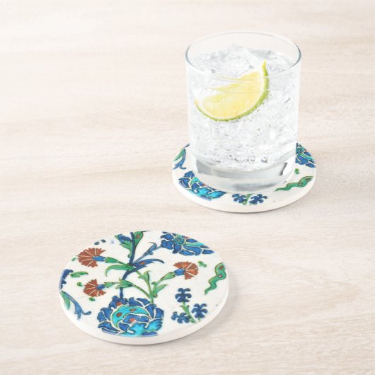 iznik keramiek zandsteen onderzetter (Zijkant)