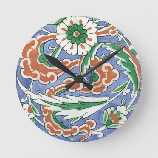 Iznik motif Wall Clock Ronde Klok (Voorkant)