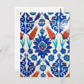 Iznik Oriental Tile Design Briefkaart (Voorkant / Achterkant)