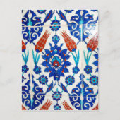 Iznik Oriental Tile Design Briefkaart (Voorkant)