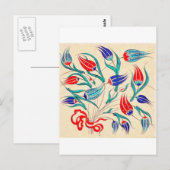 iznik tegel 2 briefkaart (Voorkant / Achterkant)