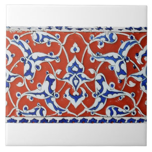 iznik-tegel in rode kleur tegeltje