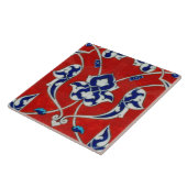 iznik-tegel in rode kleuren tegeltje (Zijkant)