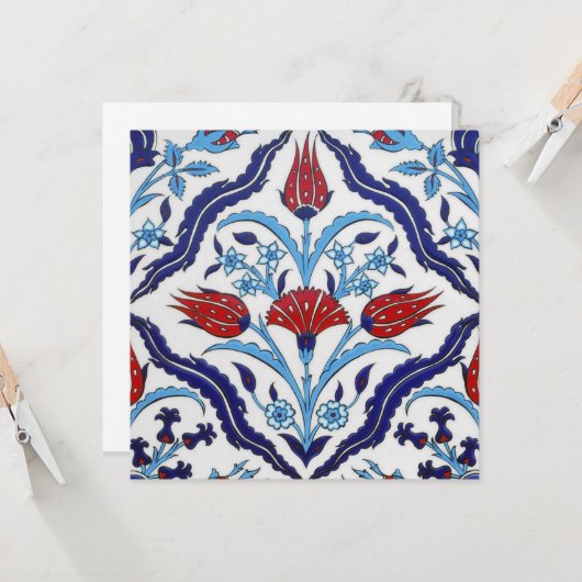 iznik-tegel kaart (Voorkant / Achterkant in situ)