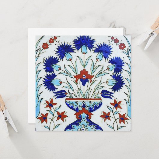 iznik-tegel kaart (Voorkant / Achterkant in situ)