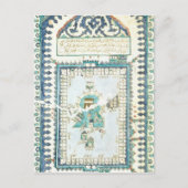 Iznik tegel met een vertegenwoordiging van Mekka Briefkaart (Voorkant)