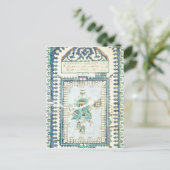 Iznik tegel met een vertegenwoordiging van Mekka Briefkaart (Staand voorkant)