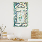 Iznik tegel met een vertegenwoordiging van Mekka Poster (Keuken)