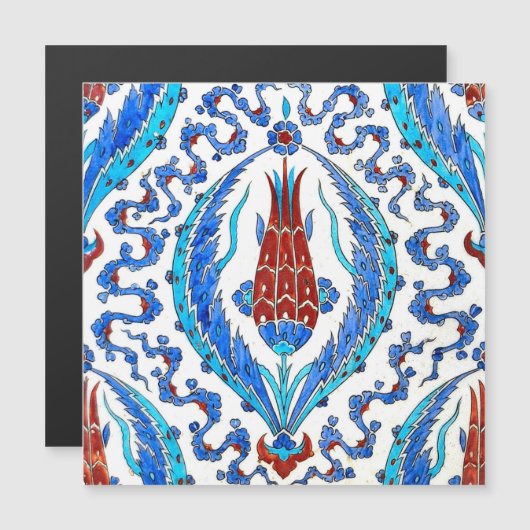 Iznik tegel met tulp (Voorkant / Achterkant)