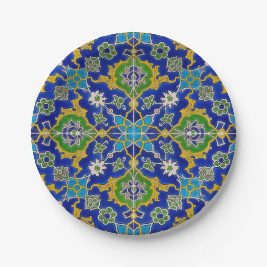 iznik-tegel papieren bordje (Voorkant)