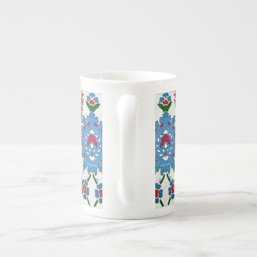 iznik-tegel porselein kop (Achterkant)