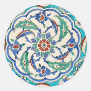 iznik-tegel ronde sticker