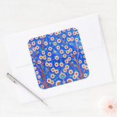 iznik-tegel vierkante sticker (Envelop)