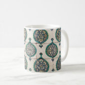 Iznik Tegels Groen Koffiemok (Voorkant rechts)