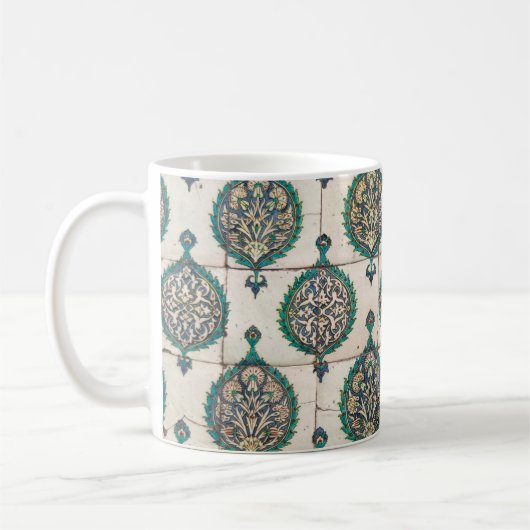 Iznik Tegels Groen Koffiemok (Links)