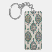 Iznik Tegels Groen Sleutelhanger (Voorkant Links)