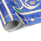 Iznik tegels met islamitische kalligrafie cadeaupapier (Rol Hoek)