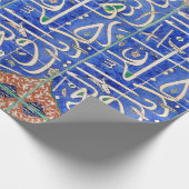 Iznik tegels met islamitische kalligrafie cadeaupapier (Hoek)