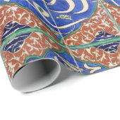 Iznik tegels met islamitische kalligrafie cadeaupapier (Rol Hoek)