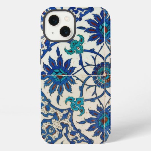 Iznik Tegl Blauwe iPhone Hoesje (Achterkant)