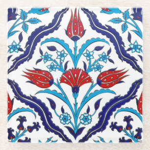 Iznik Tiles Glazen Onderzetter