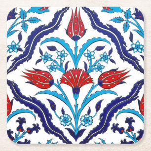 Iznik Tiles Kartonnen Onderzetters