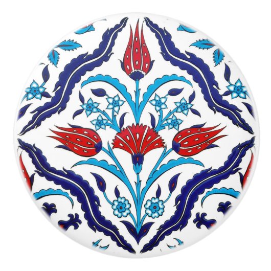 Iznik Tiles Keramische Knop (Voorkant)